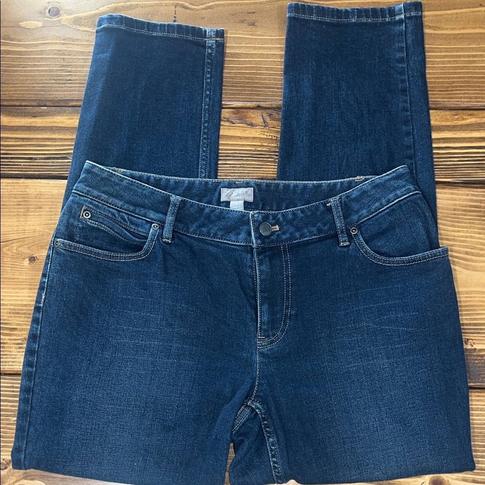 J. Jill Stretch Ankle Jeans Blue Denim Pants - 6